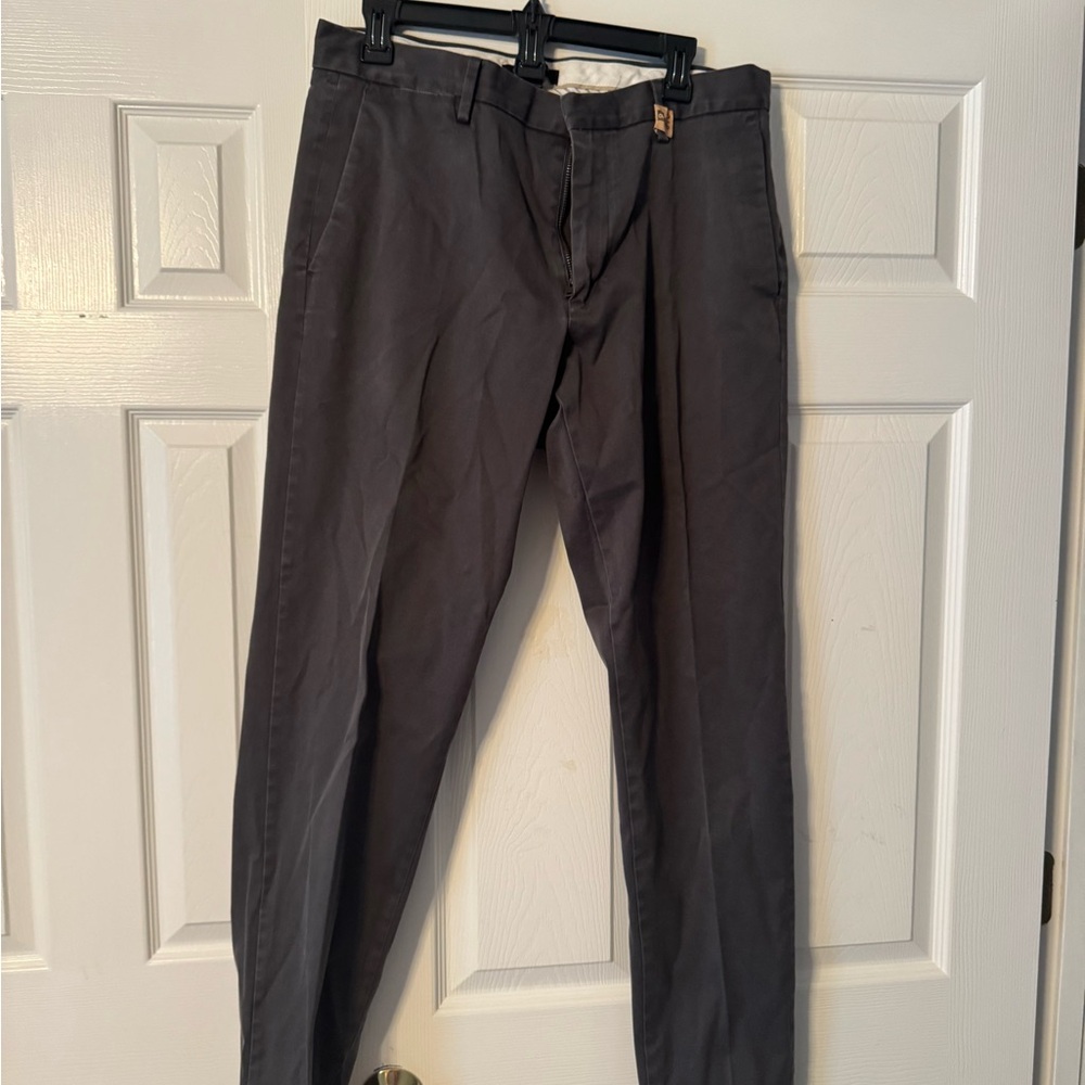 Banana Republic Gray Chinos Classic Straight-Leg